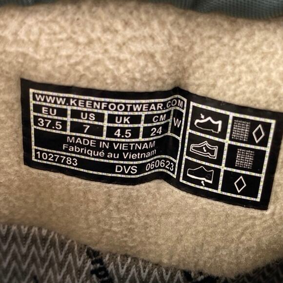 KEEN Hoodzerra Blue Adjustable Strap Waterproof Fashion Insulated Snow Boots 7 - Picture 6 of 6